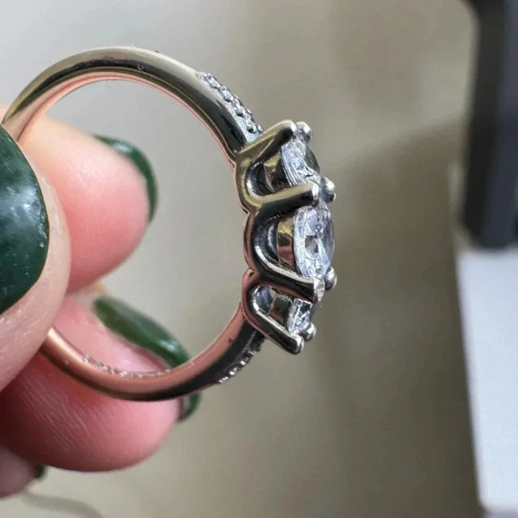 PANDORA | 925 sterling silver  clear-Tree Stone Ring - Picture 7 of 7